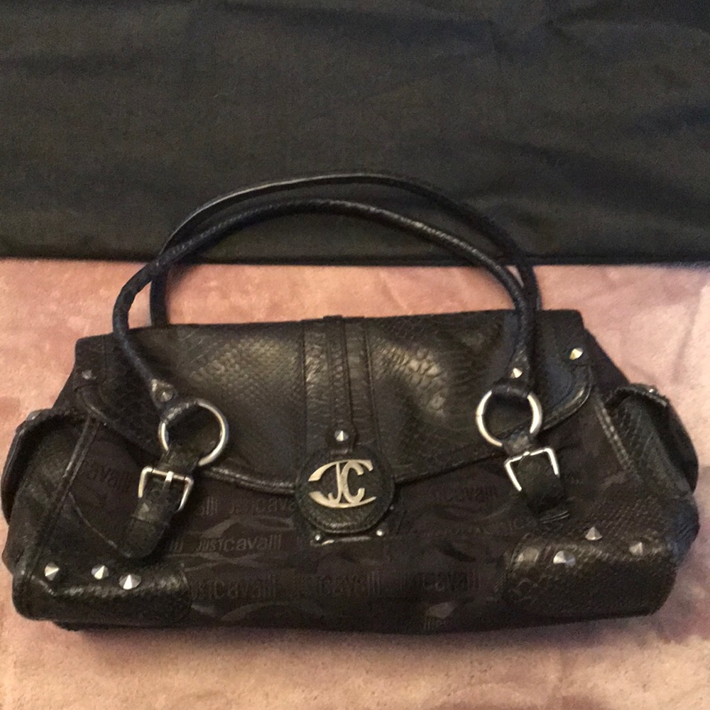 Just Cavalli leather Satchel handbag
